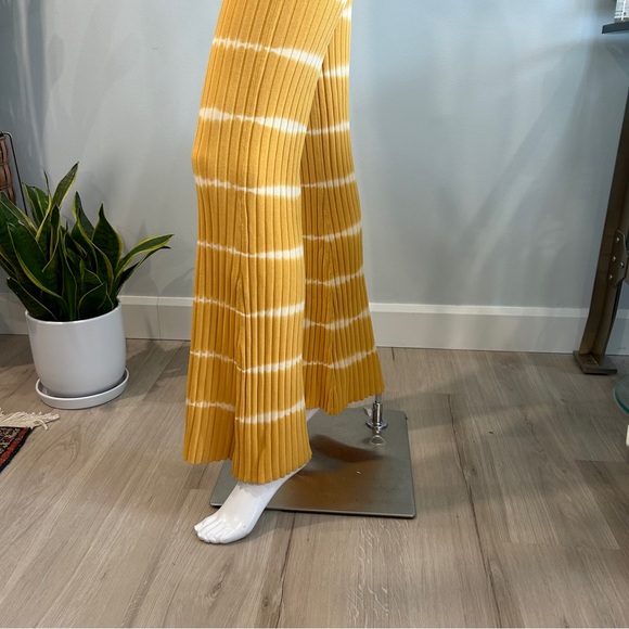 NWT Sandro Yellow Tye-Dye  Rib Pant - Picture 11 of 15